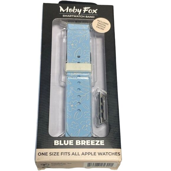 MobyFox Blue Breeze Smart Watch Band 38-45mm for Apple Watch One Size New - Picture 2 of 10